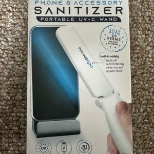White Portable UV-C Wand Sanitizer